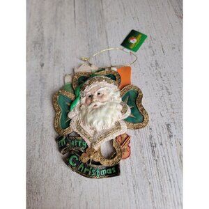 Kurt Adler Irish Santa Claus Saint Patrick's Day ornament‎ Xmas vintage